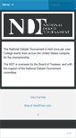 Mobile Screenshot of nationaldebatetournament.org
